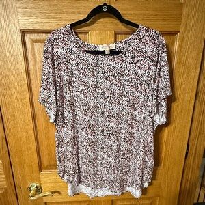 Philosophy Black and White Patterned Blouse